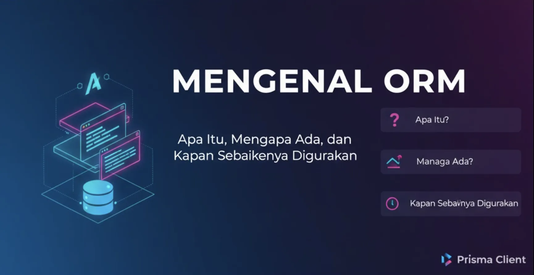 Mengenal ORM Database