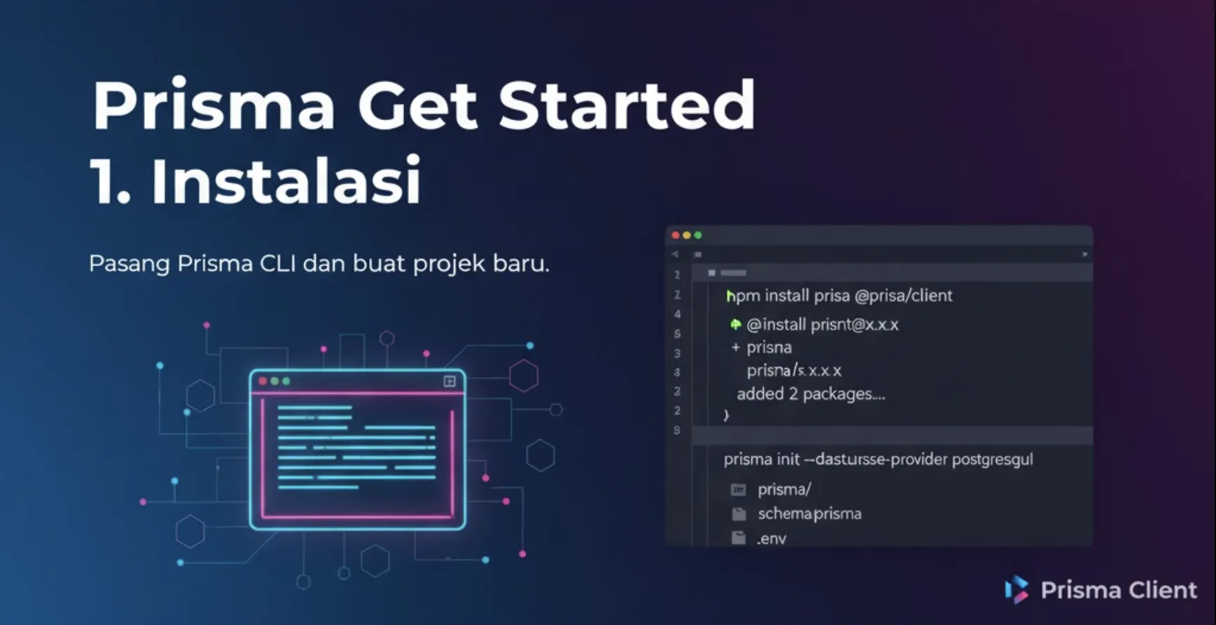 Prisma Get Started-Instalasi-Skema-Migrasi-dan Kueri Dasar
