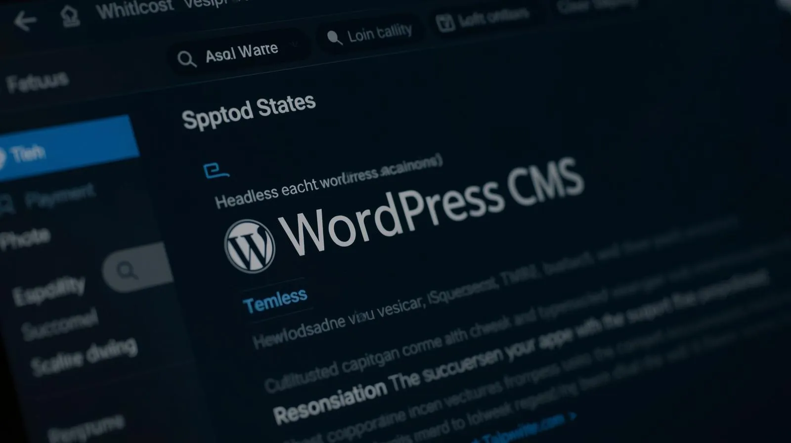 headless Wordpress CMS